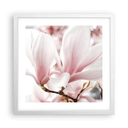 Plakát v bílém rámu - Nesmírnost něžnosti - 40x40 cm
