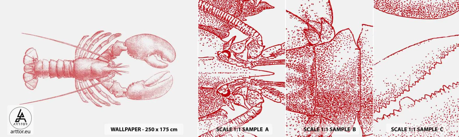 Vzor Fototapety Samolepicí Deluxe Sticker - Humr hodný Homéra - Humr, Plody moře, Korýši - 100x30 cm