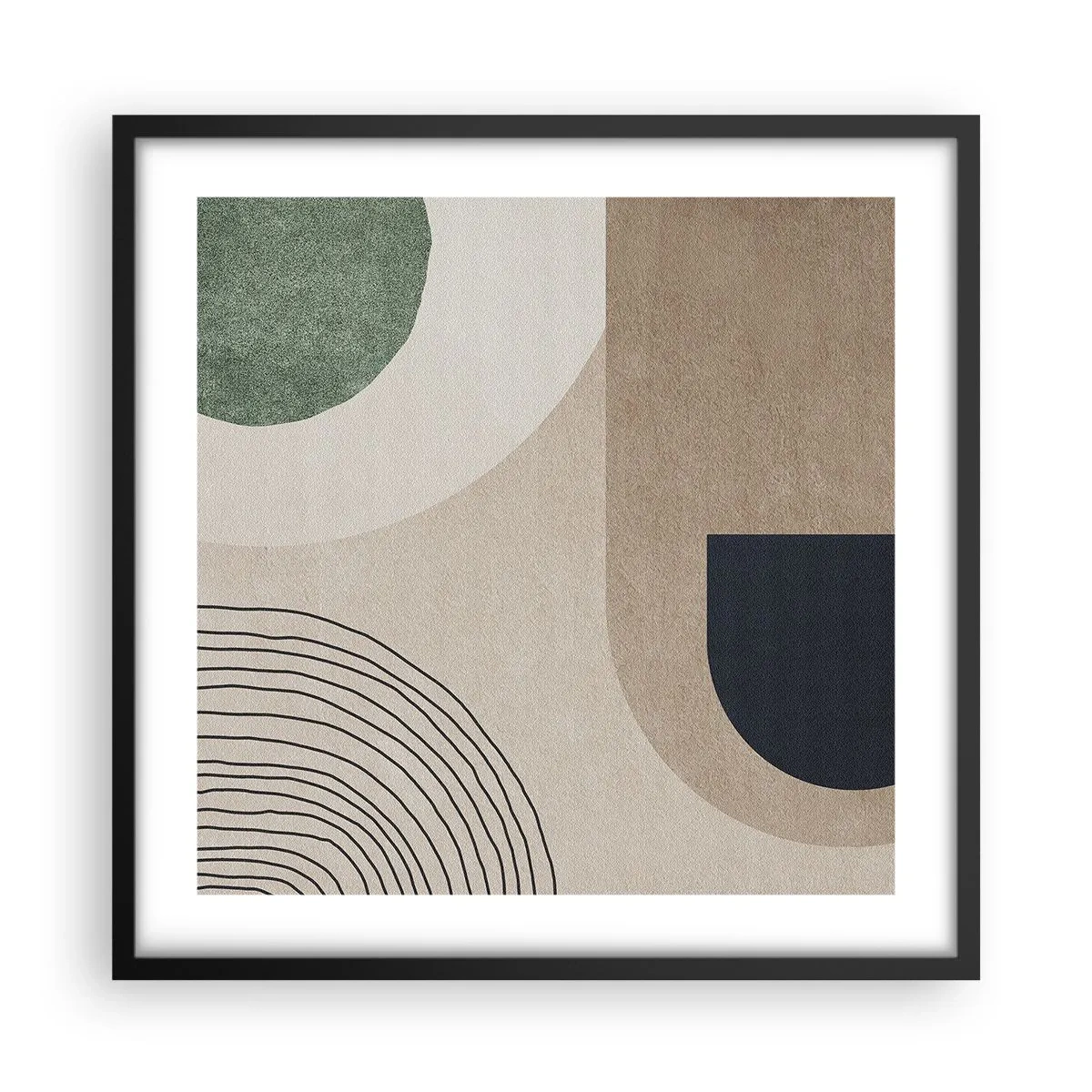 Plakát v černém rámu - Něžnost oválu - 50x50 cm