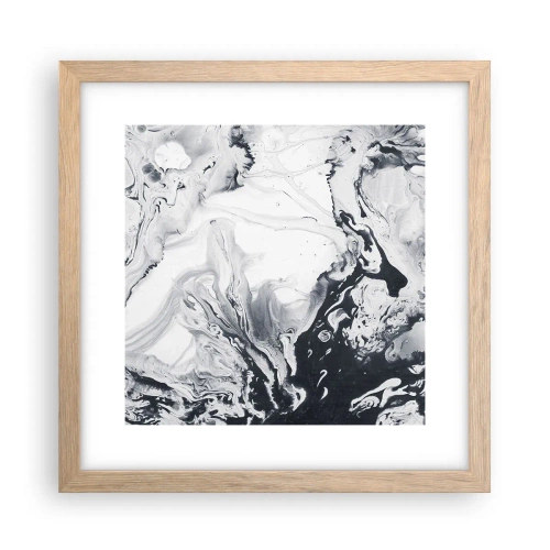 Plakát v rámu světlý dub - Zemské nitro - 30x30 cm