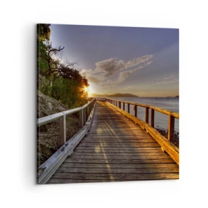 Obraz na plátně - Jít, stále jít směrem ke slunci - 60x60 cm