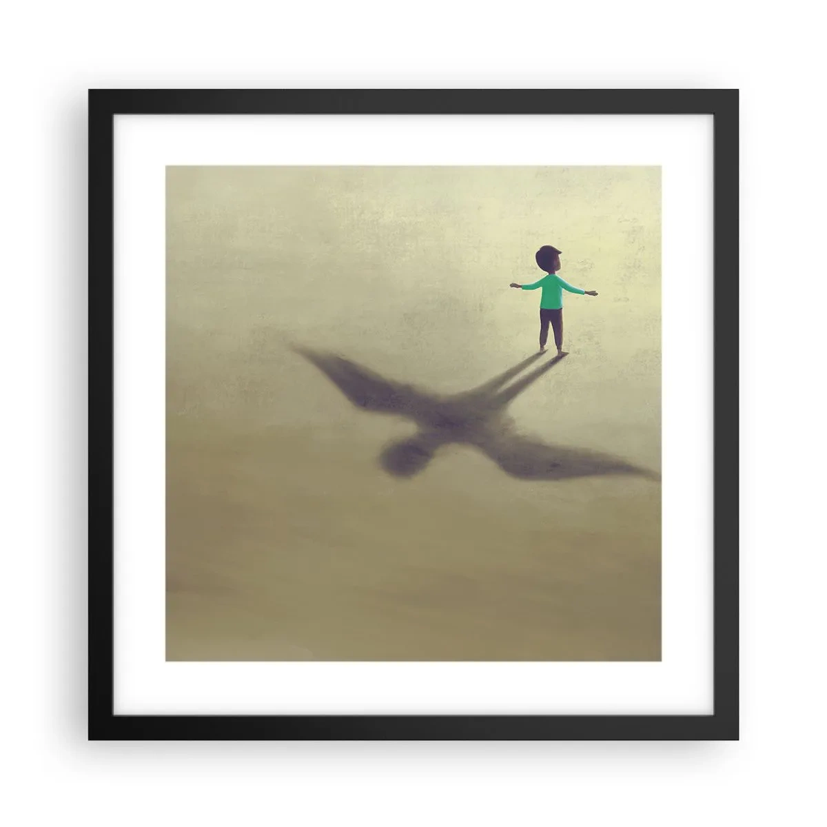 Plakát v černém rámu - Hrdina budoucnosti - 40x40 cm