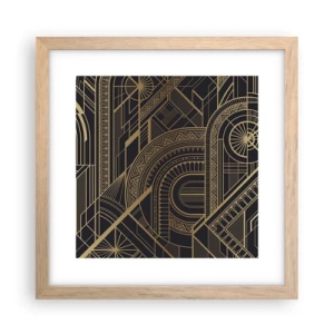 Plakát v rámu světlý dub - Koncepty, nápady, plány - 30x30 cm