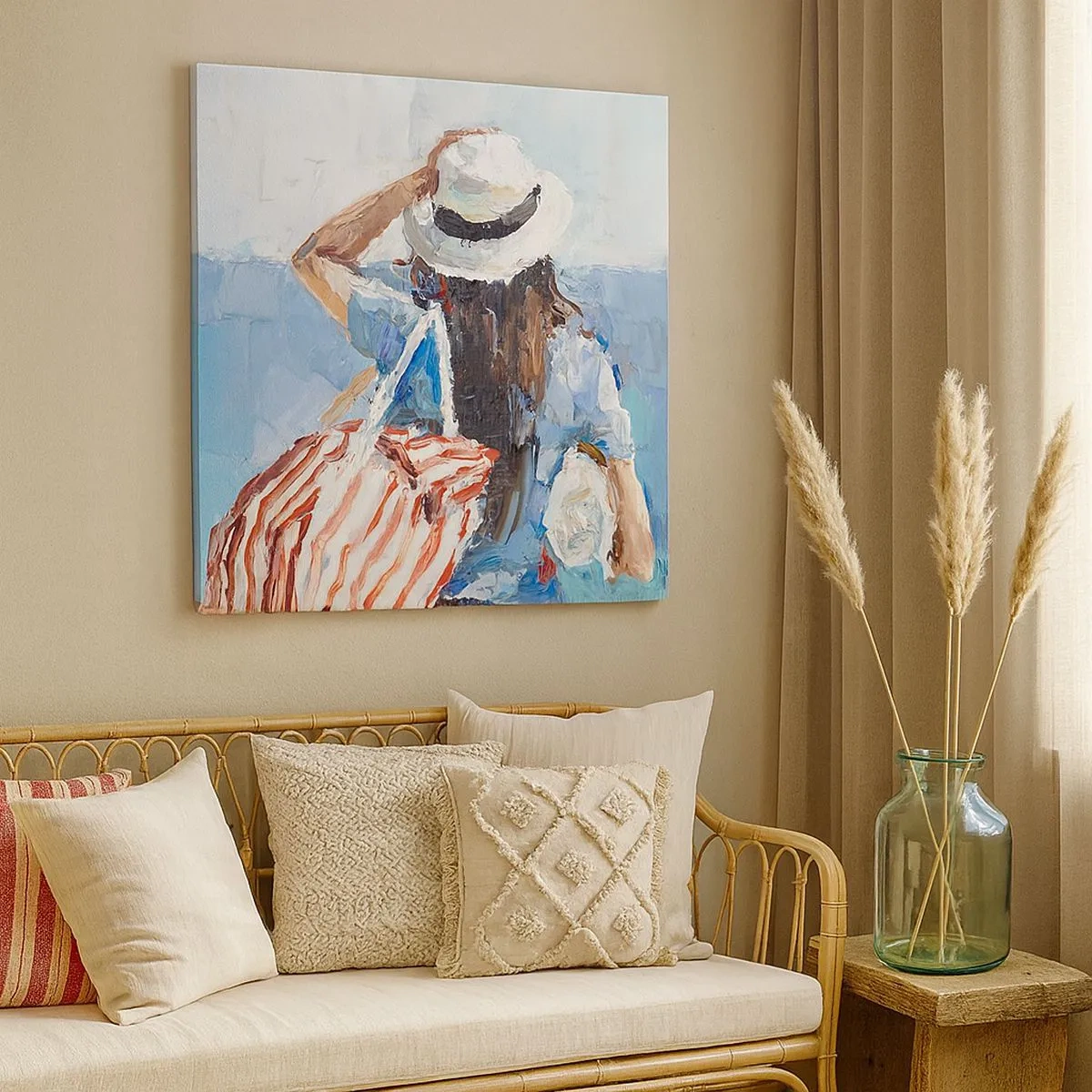 Obraz na plátně - Vítej na dovolené - 30x30 cm