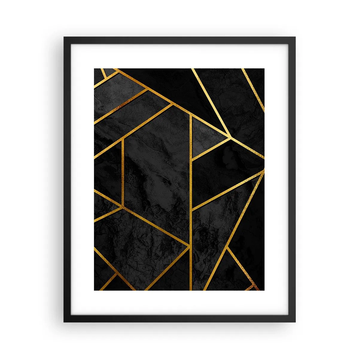 Plakát v černém rámu - Temnota a světlo - 40x50 cm