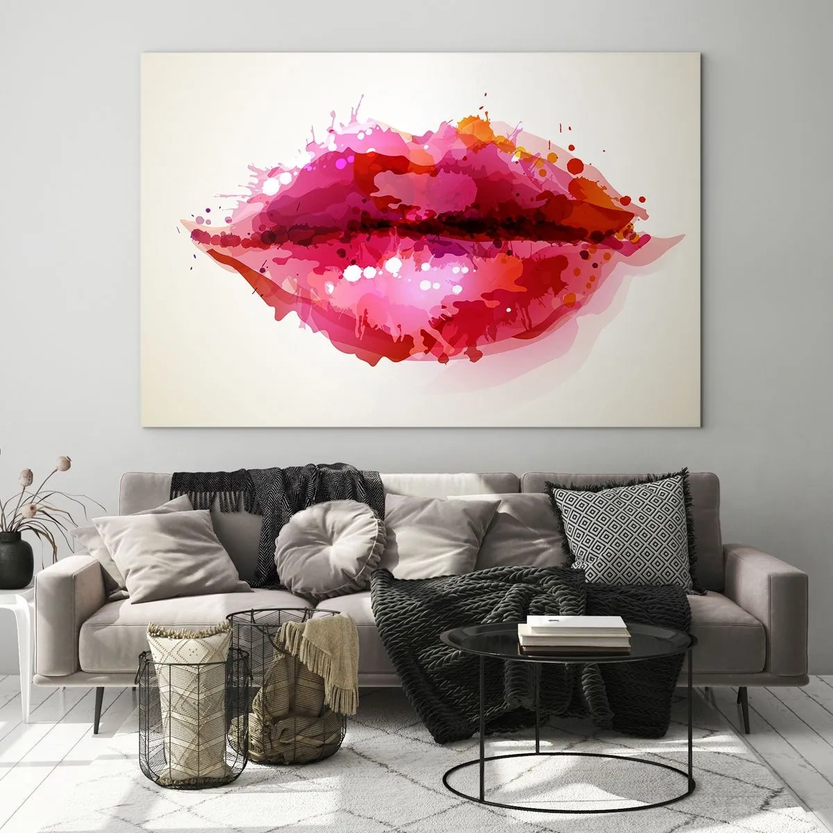 Obraz na skle - Červenější než červená - 100x70 cm