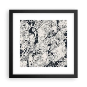 Plakát v černém rámu - Prolínání protikladů - 30x30 cm