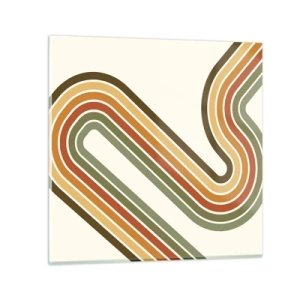 Obraz na skle - Kličkování do cíle - 70x70 cm