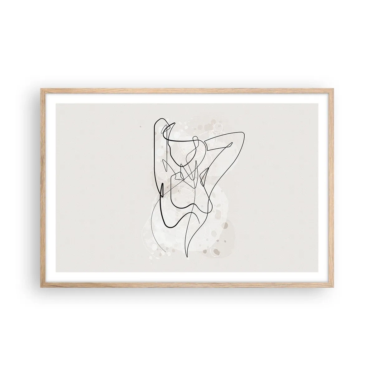 Plakát v rámu světlý dub - Umění svádění - 91x61 cm