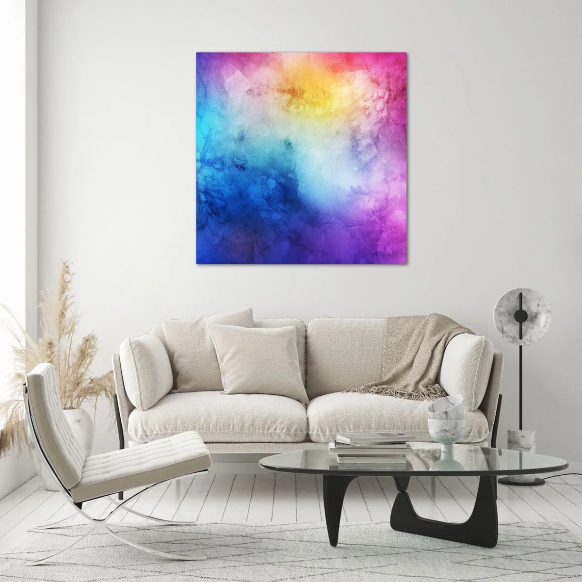 Obraz na skle - Téměř v sedmém nebi - 40x40 cm