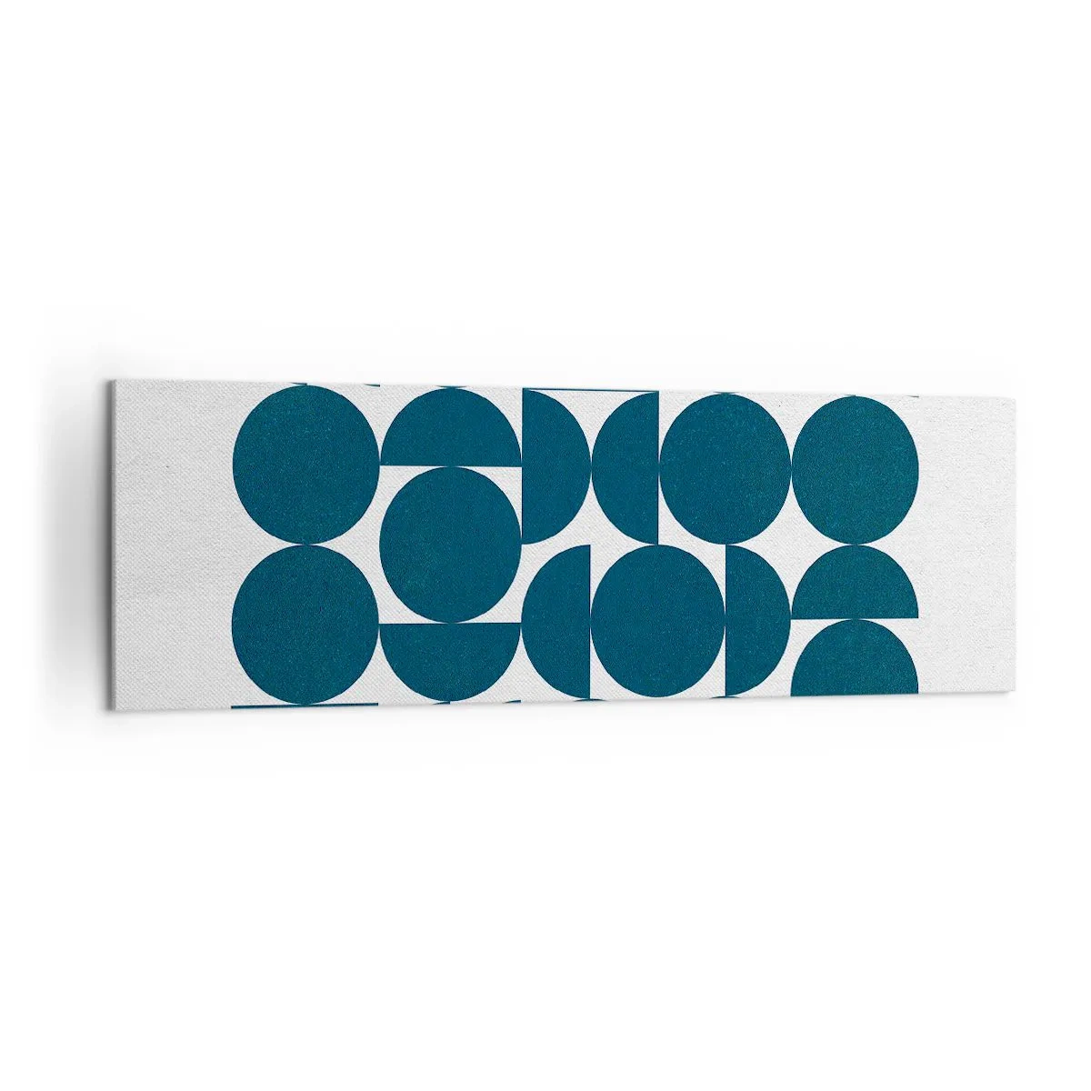 Obraz na plátně - Kruhy a půlkruhy - 160x50 cm