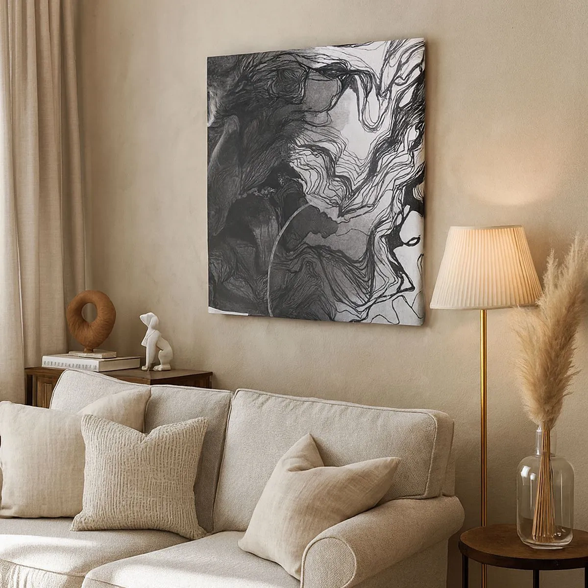 Obraz na plátně - Zapletená ve snech - 30x30 cm