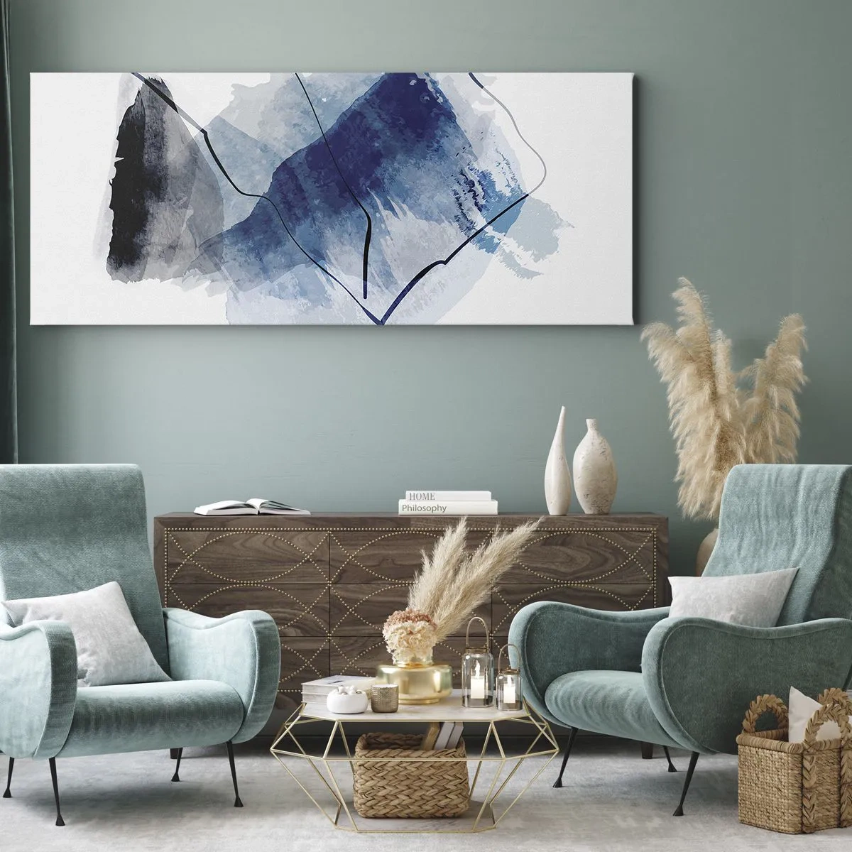 Obraz na plátně - Ledová hora - 100x40 cm
