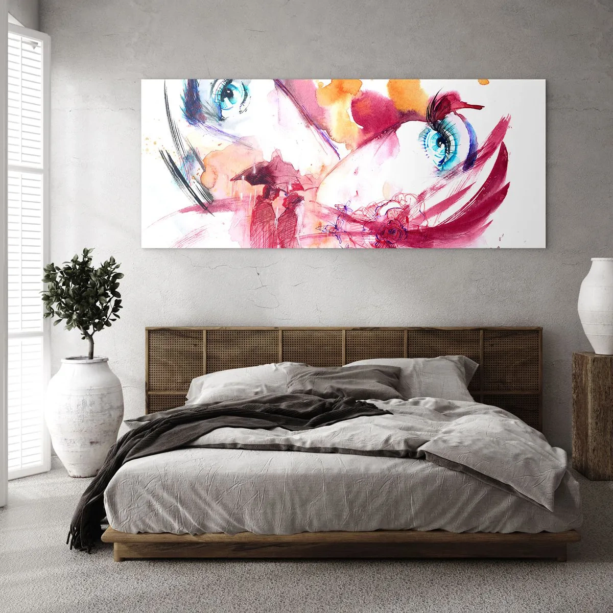 Obraz na skle - V blízkosti svět rozkvétá - 90x30 cm
