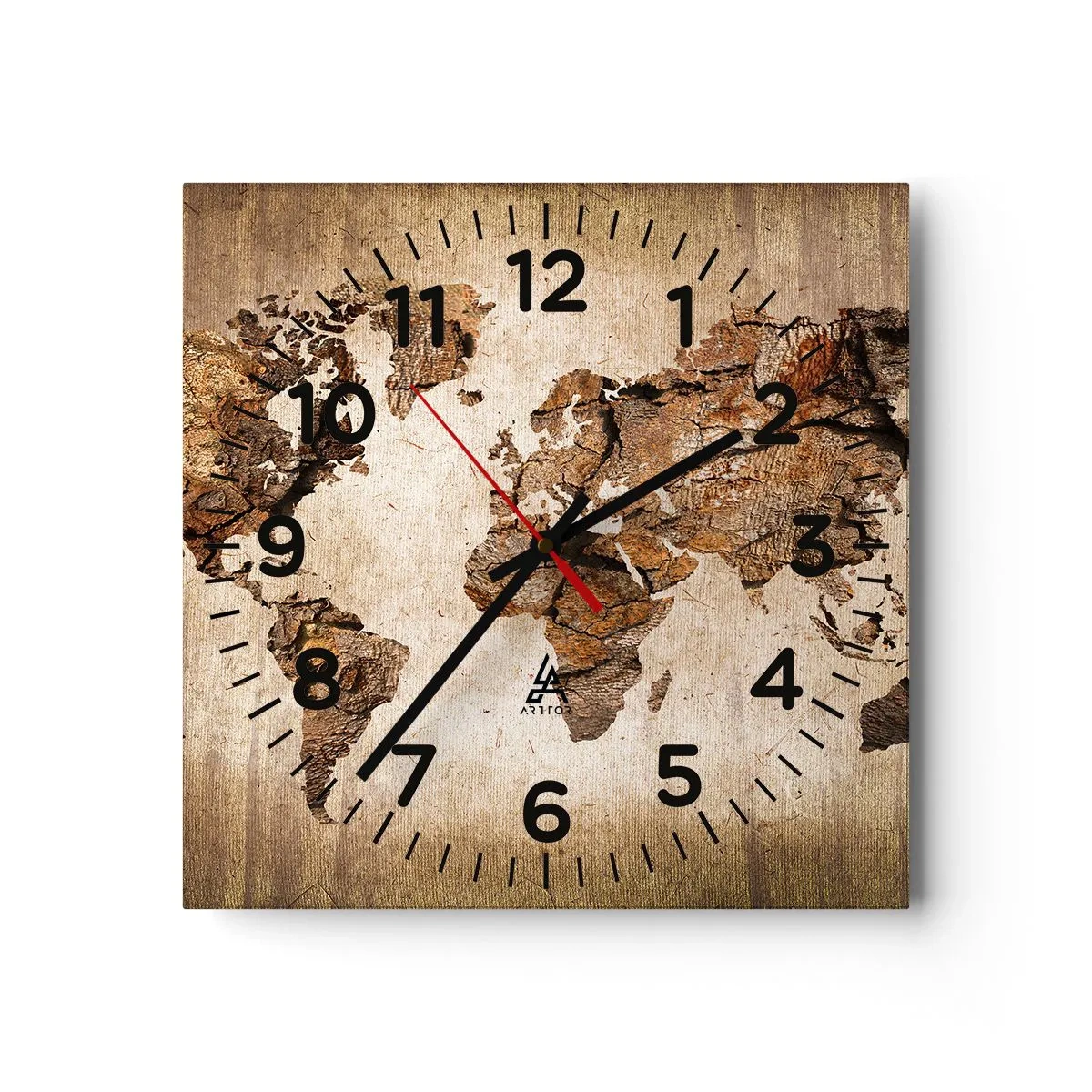 Nástěnné hodiny - Objev světa - 30x30 cm