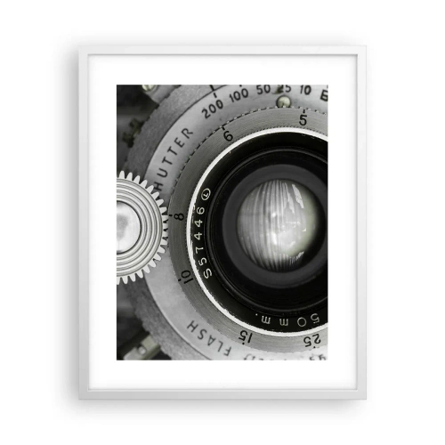 Plakát v bílém rámu - Příběh o Hollywoodu - 40x50 cm