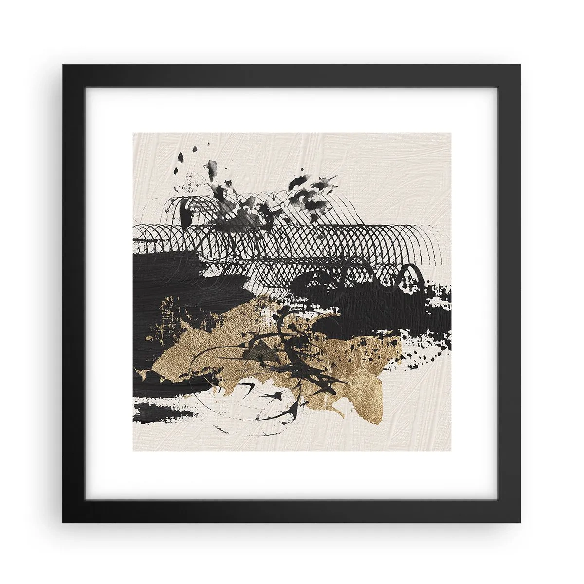 Plakát v černém rámu - Kompozice s vášní - 30x30 cm