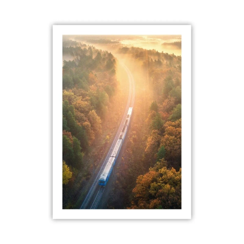 Plakát - Podzimní cesta - 50x70 cm