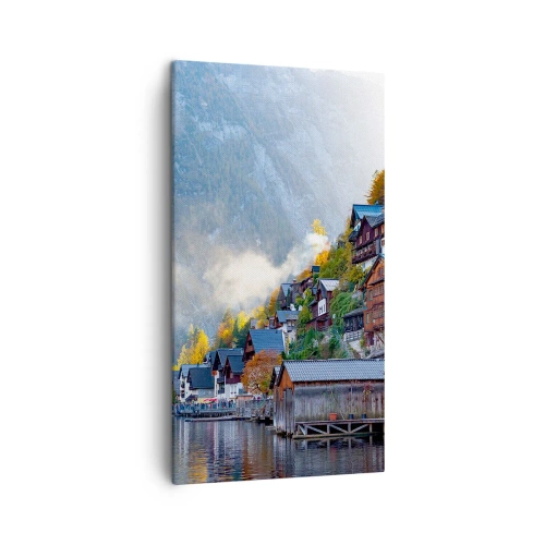 Obraz na plátně - Alpská krajina - 45x80 cm