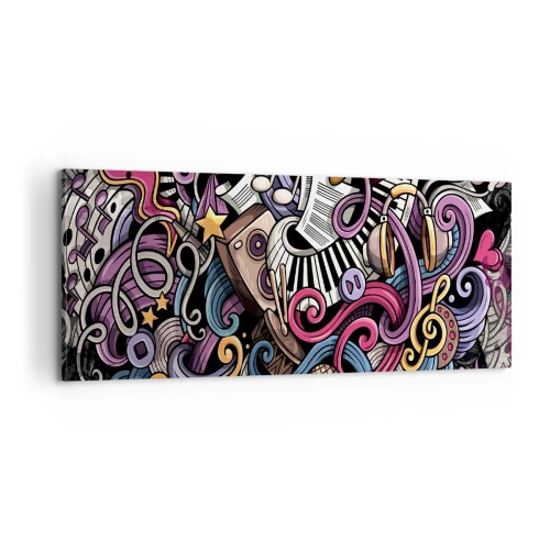 Obraz na plátně - Komplikovaná melodie - 100x40 cm