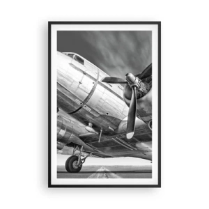 Plakát v černém rámu - Vždy připraven k letu - 61x91 cm