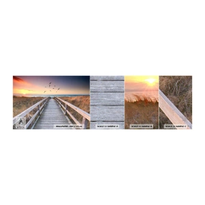 Vzor Fototapety Samolepicí Deluxe Sticker - Prostor pro vzestupy - Krajina, Moře, Pláž - 100x30 cm