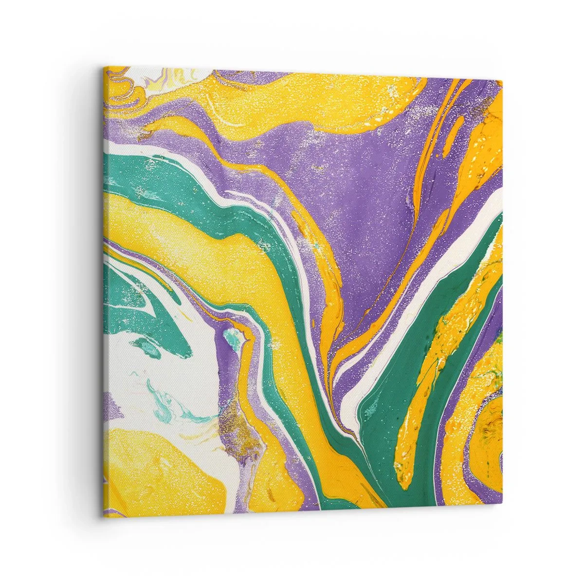 Obraz na plátně - Vlny barev - 50x50 cm