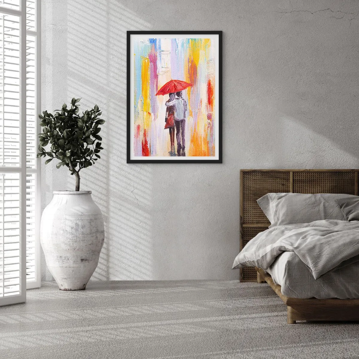Plakát v černém rámu - Ať prší dál - 40x50 cm
