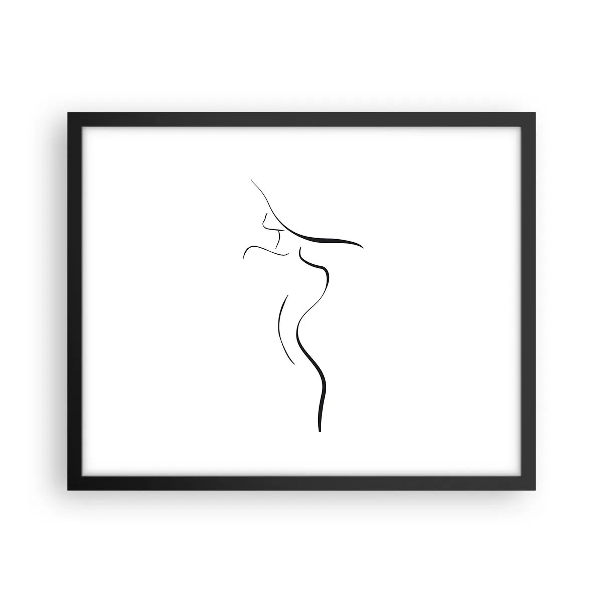 Plakát v černém rámu - Nepolapitelná jako vlna - 50x40 cm