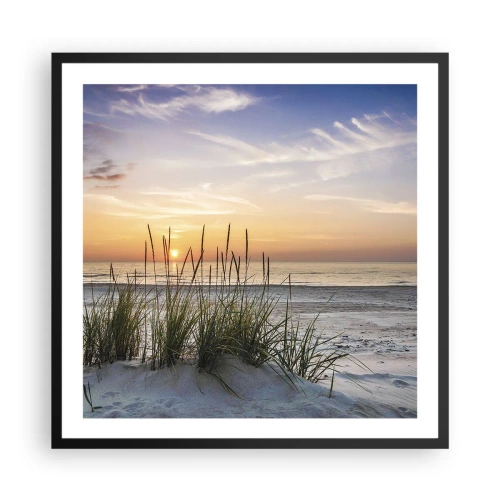 Plakát v černém rámu - Podívej se, představ si a pociť - 60x60 cm