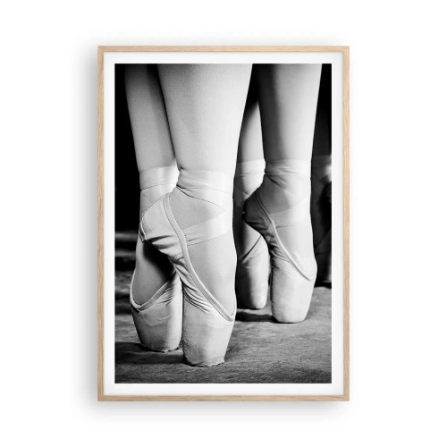 Plakát v rámu světlý dub - Společně, lehce - 70x100 cm