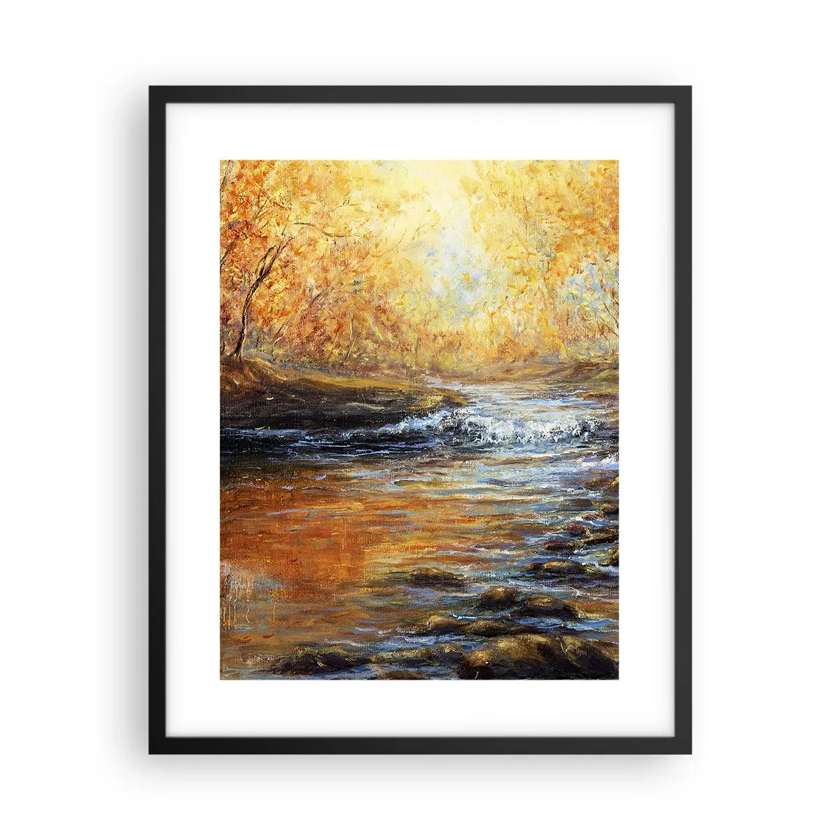 Plakát v černém rámu - Zlatý potok - 40x50 cm