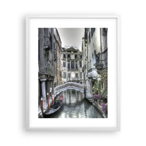 Plakát v bílém rámu - Od staletí v tichém zamyšlení - 40x50 cm