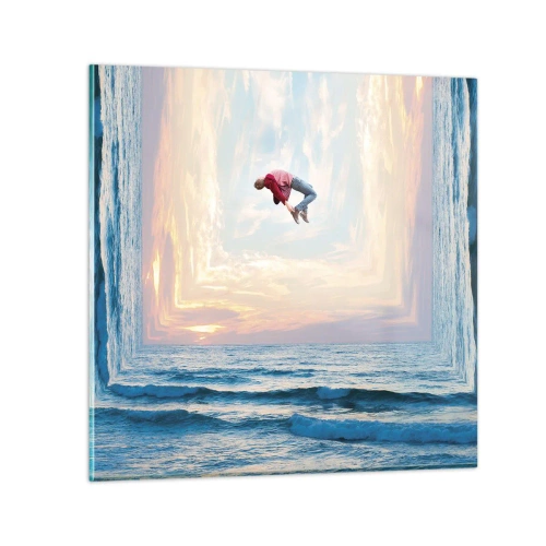 Obraz na skle - Do jiné dimenze - 30x30 cm