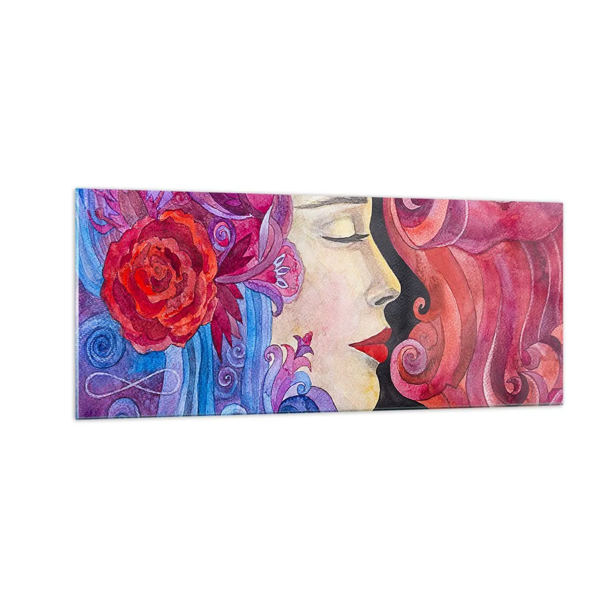Obraz na skle - Secese stále živá - 100x40 cm