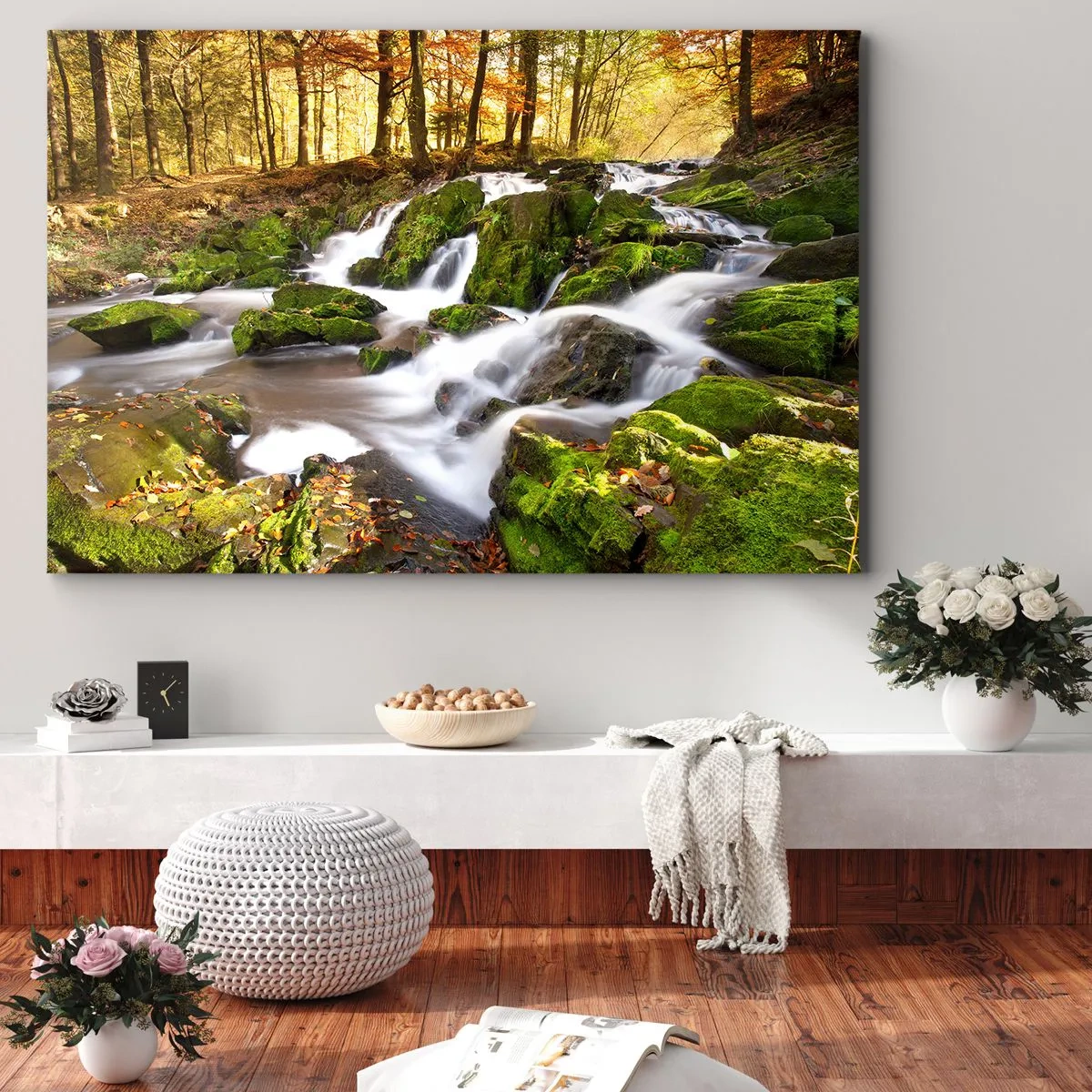 Obraz na plátně - Chvatem podzimním lesem - 100x70 cm