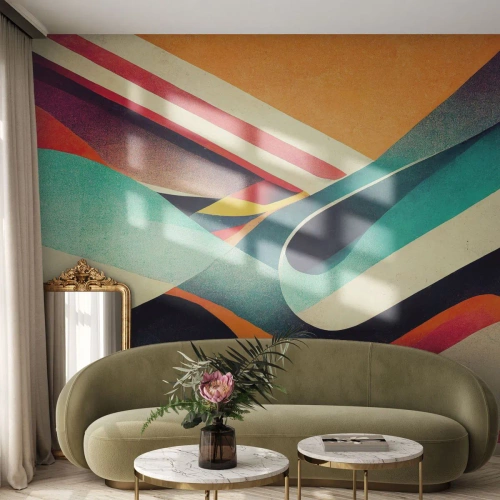 Fototapeta Standard Eco - Intenzivní kompozice - Abstrakce, Kus, Čáry - 350x256 cm