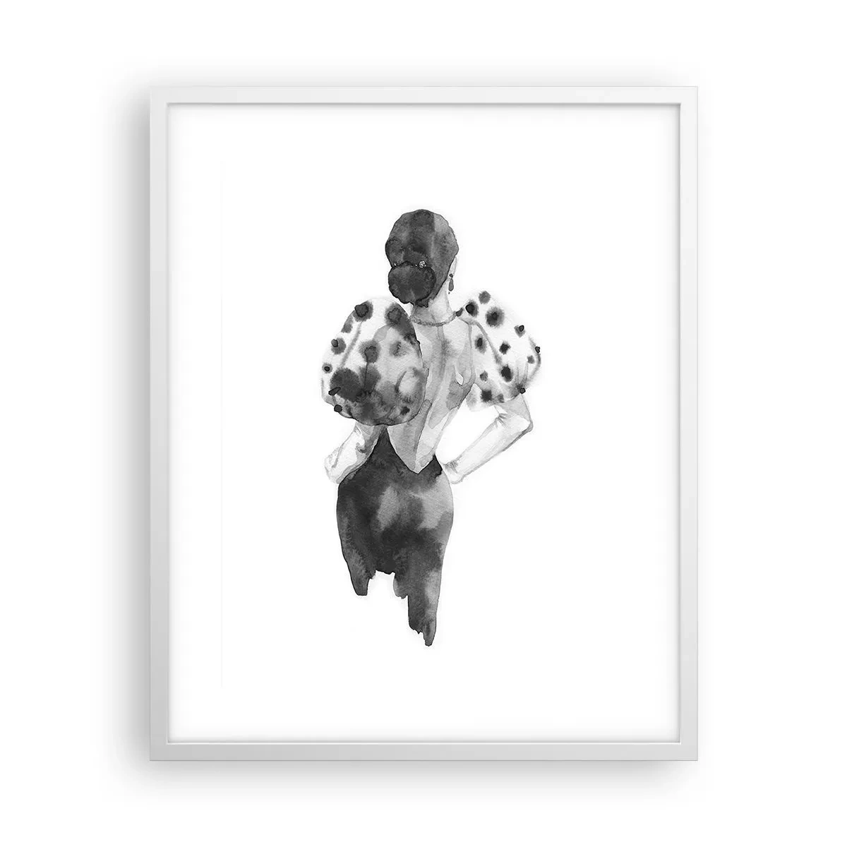 Plakát v bílém rámu - Prošla kolem - 40x50 cm