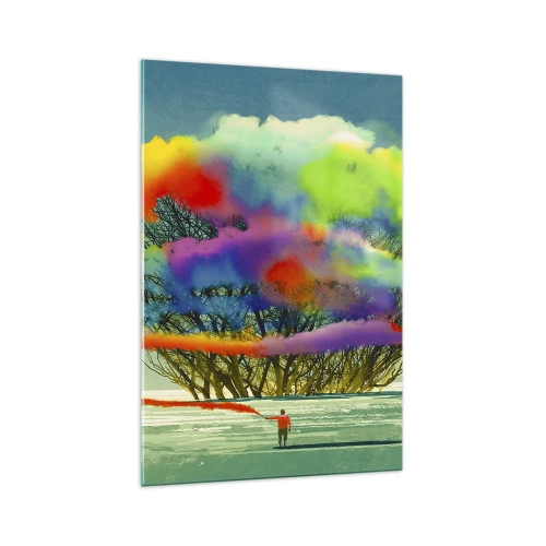 Obraz na skle - Oživit tento svět - 70x100 cm