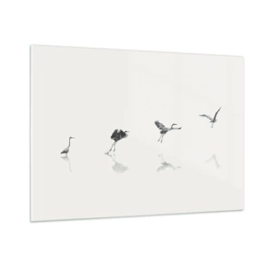 Obraz na skle - Čtyři jednoduché kroky - 100x70 cm