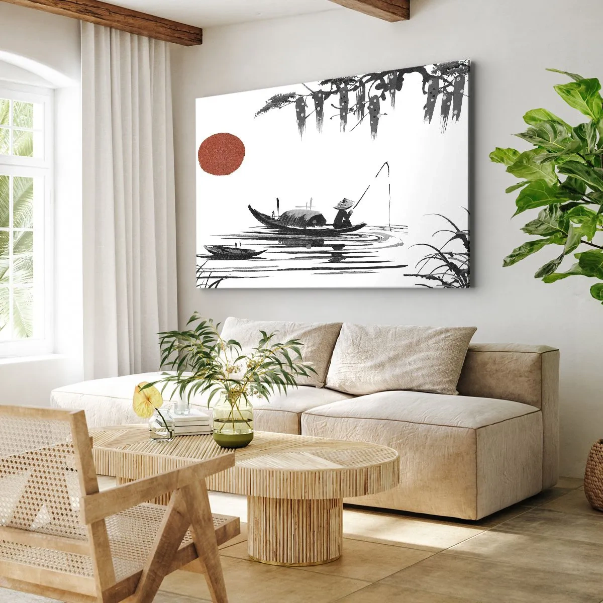 Obraz na plátně - Asijské odpoledne - 70x50 cm