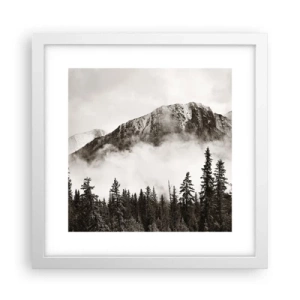 Plakát v bílém rámu - Žulový panovník - 30x30 cm