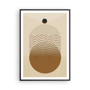 Plakát v černém rámu - O původu geometrických obrazců - 70x100 cm