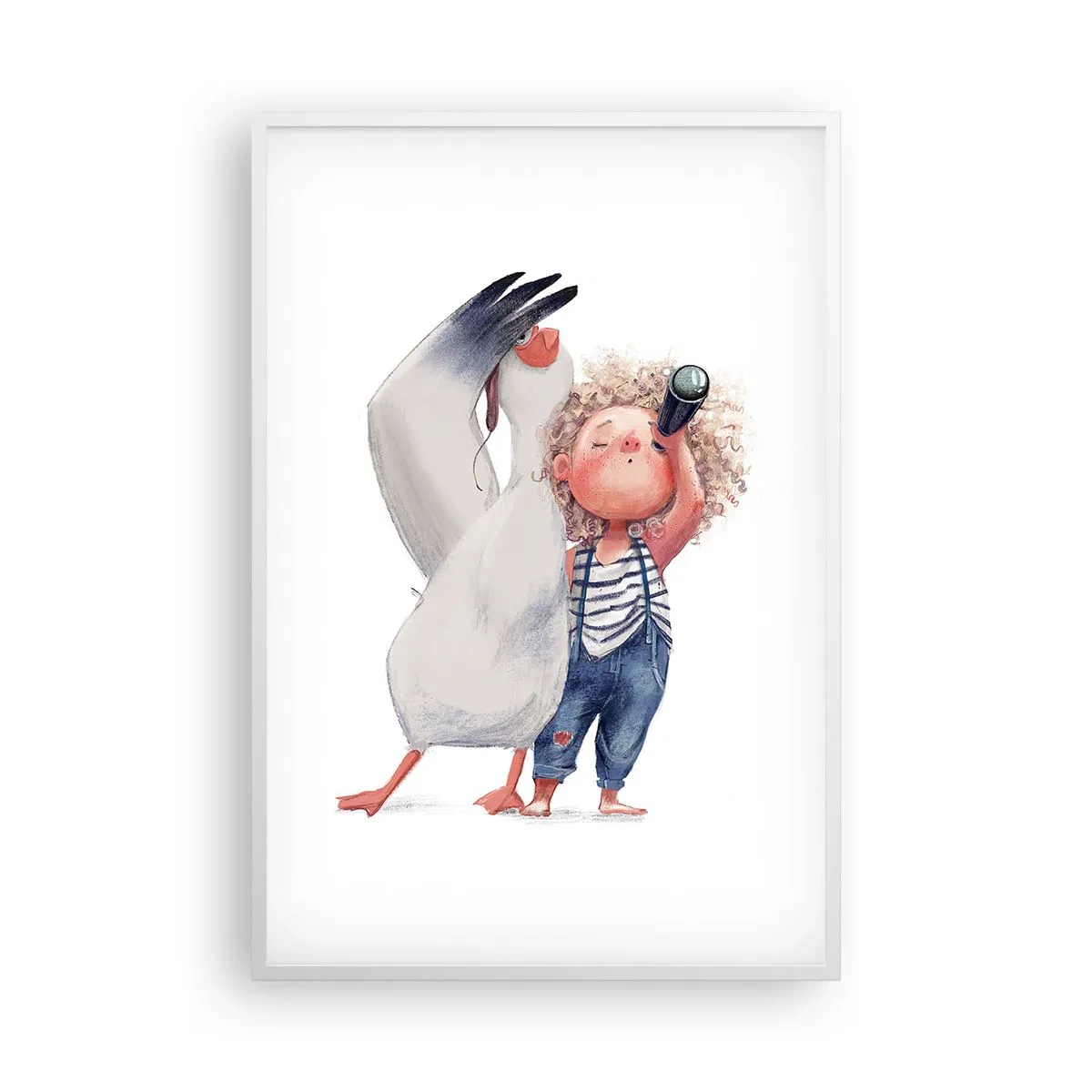 Plakát v bílém rámu - Plán na skvělou cestu - 61x91 cm