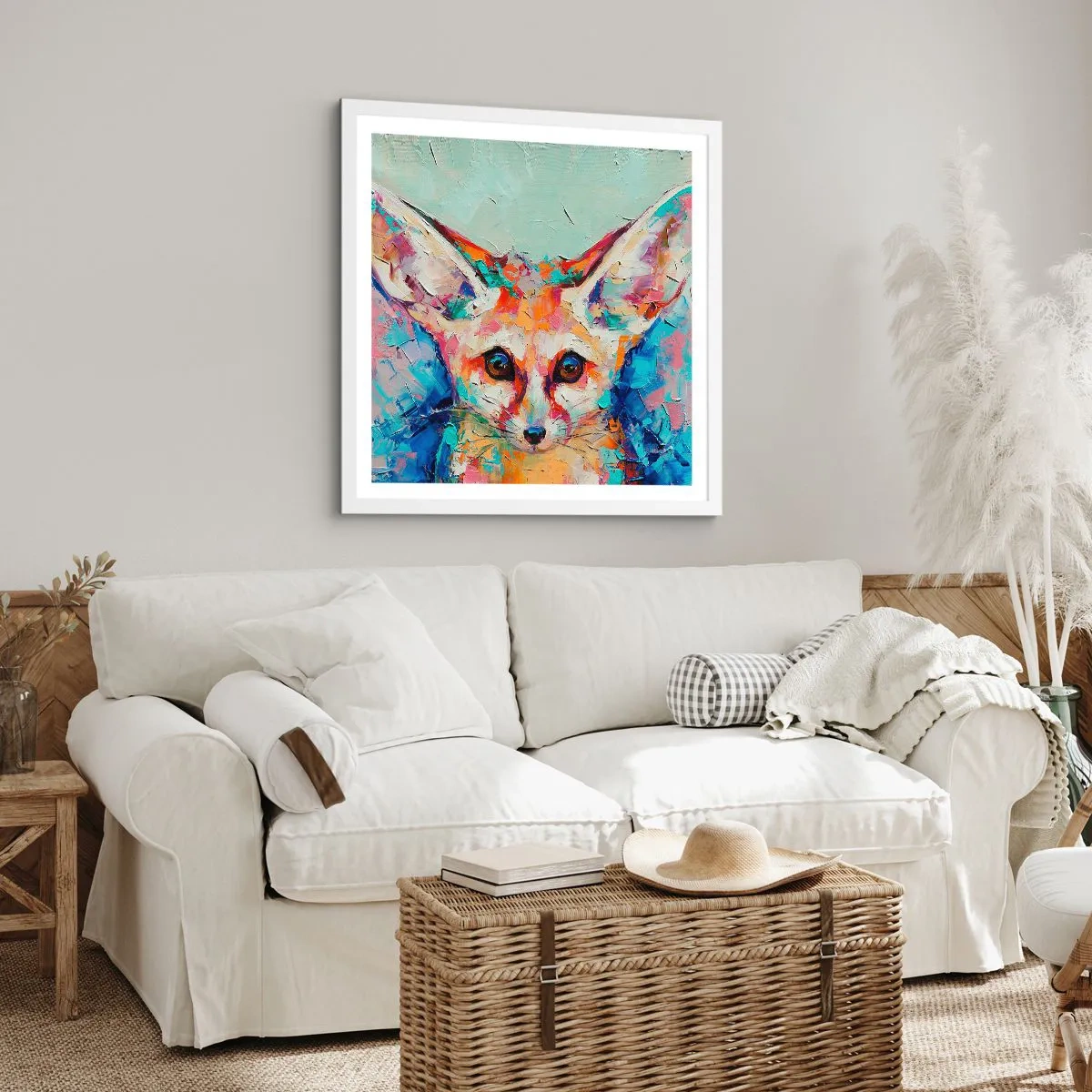 Plakát v bílém rámu - Jste na mě připraveni? - 30x30 cm