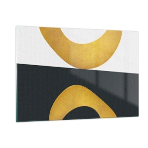 Obraz na skle - Zaprvé: zlato - 120x80 cm