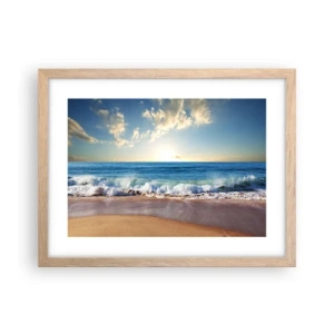 Plakát v rámu světlý dub - Pohyb a nehybnost zároveň - 40x30 cm