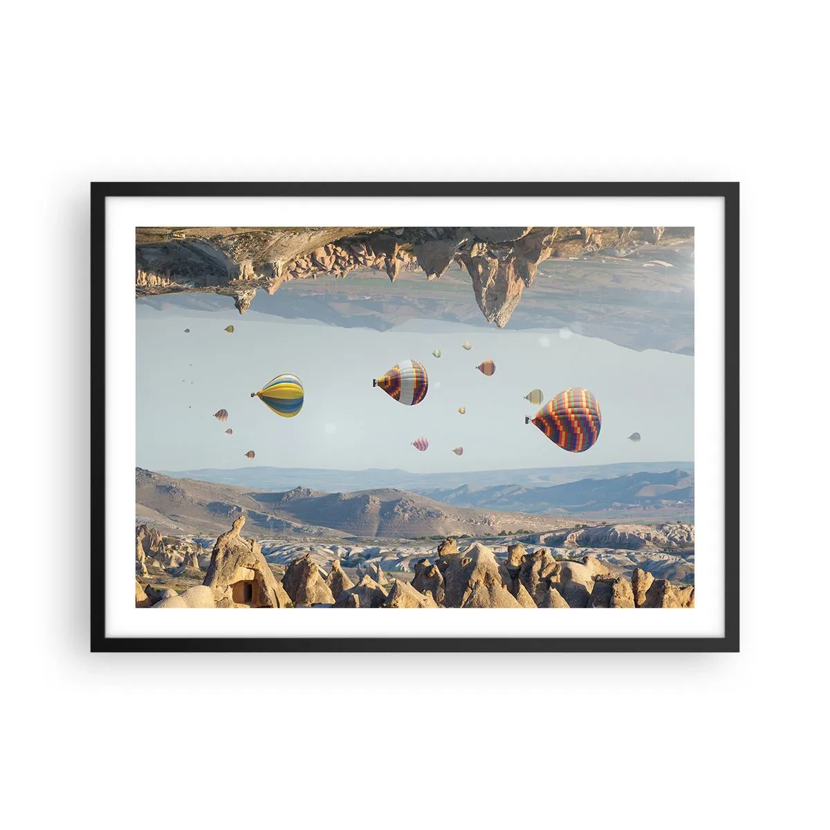 Plakát v černém rámu - Zde je možné vše - 70x50 cm