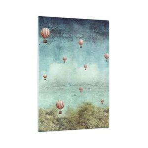 Obraz na skle - Osvobozeni od shonu života - 70x100 cm