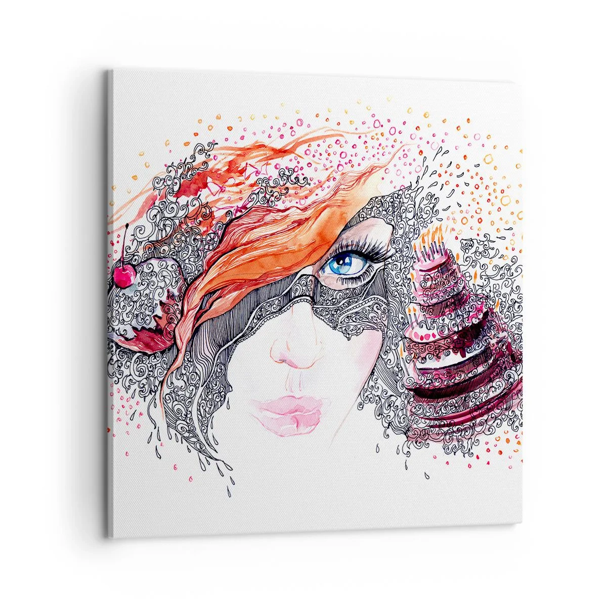 Obraz na plátně - S ní je každý den svátek - 60x60 cm